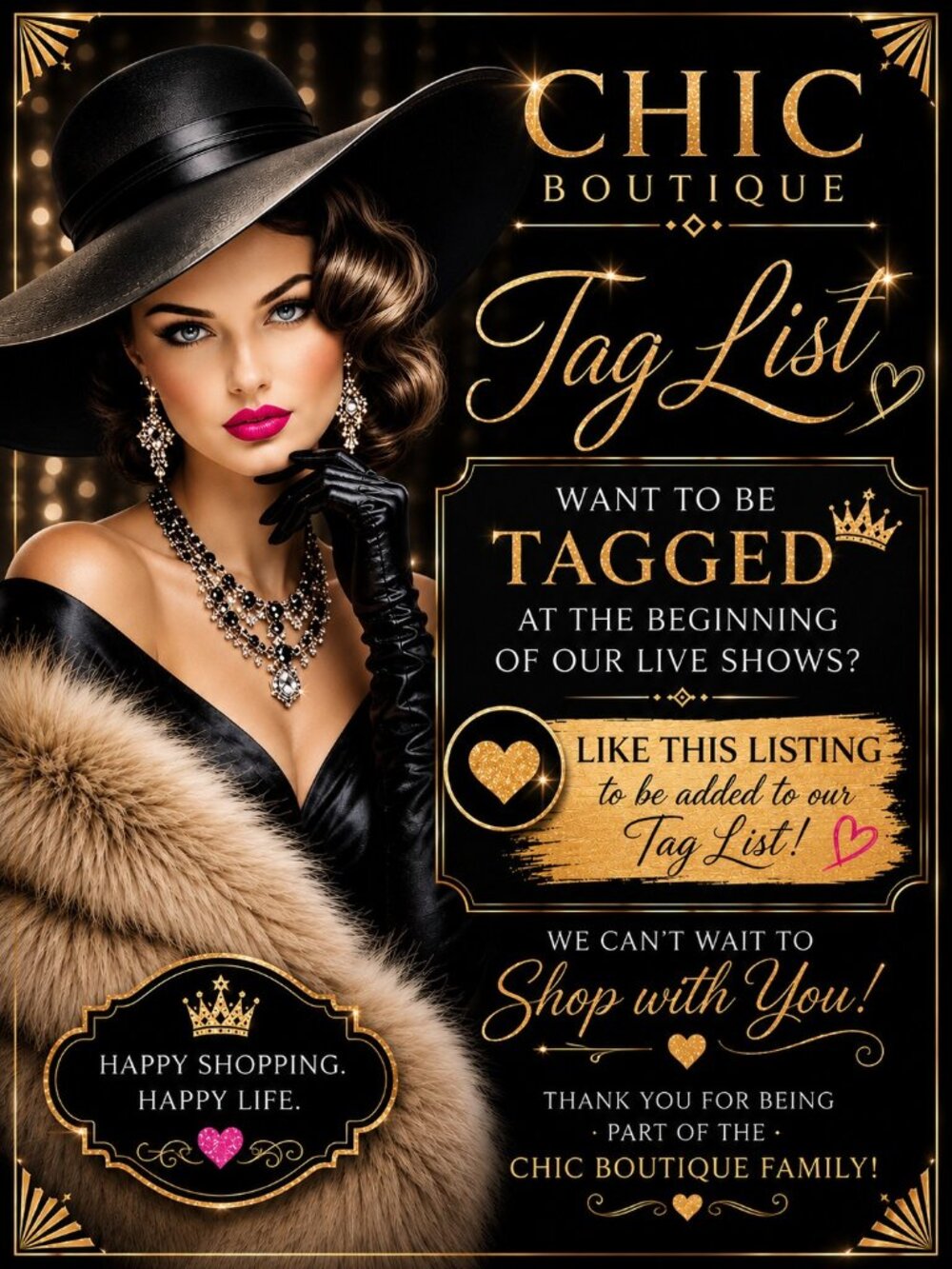 The Classy & Fabulous Tag List